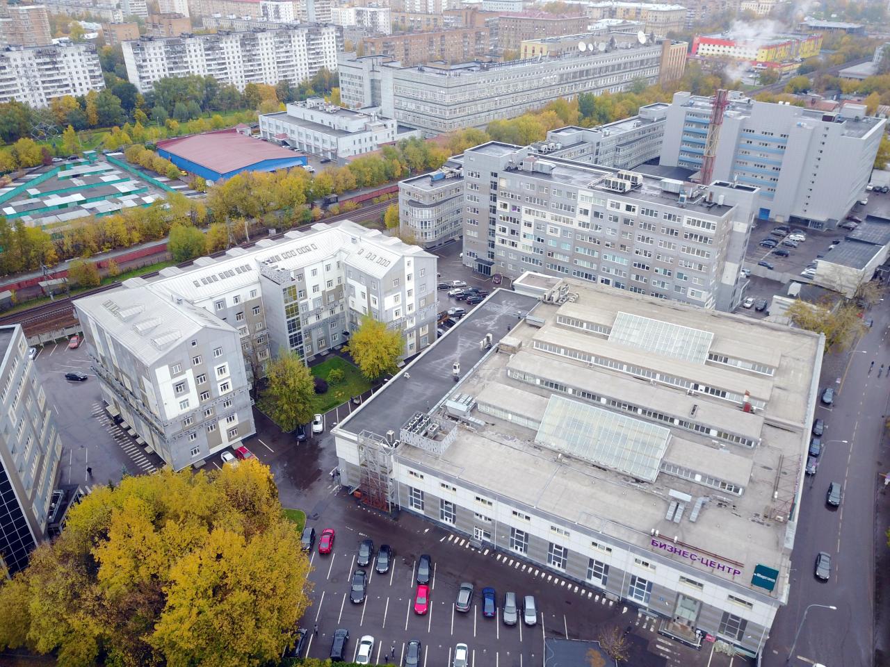 Бизнес-центр «Mirland», вид с коптера