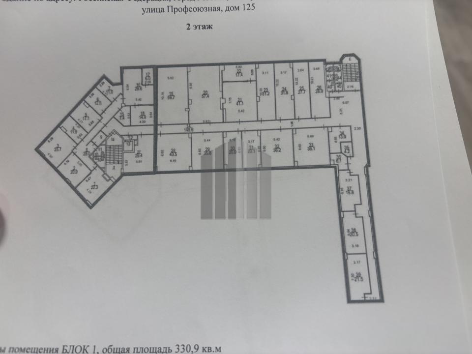Офис 1300 м², Бизнес-центр «Профсоюзная 125», м. Теплый Стан, фото 4
